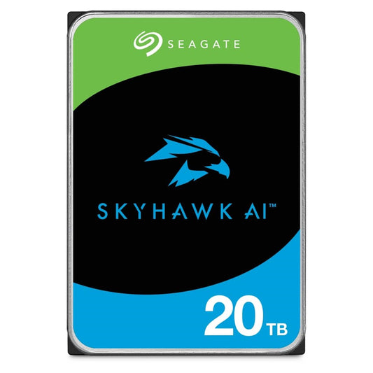 Seagate ST20000VE003 SkyHawk AI 20TB SATA Hard Drive 512MB Cache - PC Gear UK