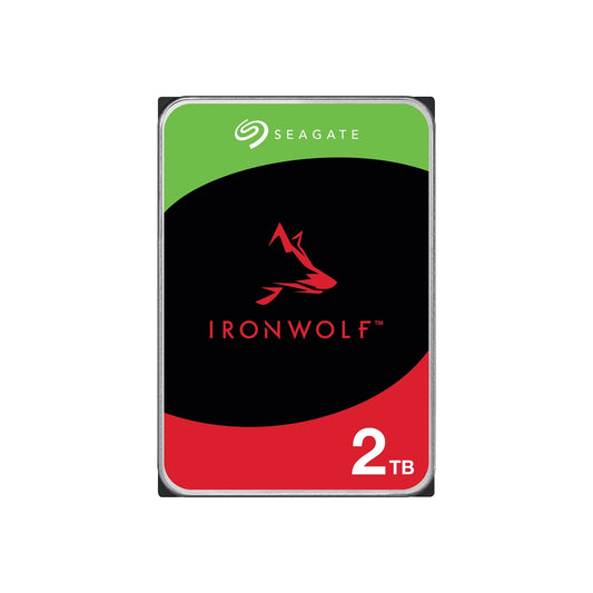 Seagate Ironwolf NAS ST2000VN003 2TB 3.5" 5400RPM 256MB Cache SATA III Internal Hard Drive - PC Gear UK