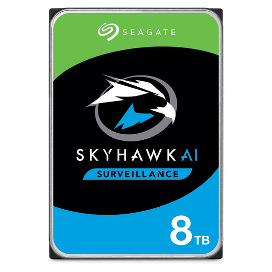 Seagate SkyHawk Surveillance AI 8TB 3.5" 7200RPM 256MB Cache SATA III Internal Hard Drive - PC Gear UK