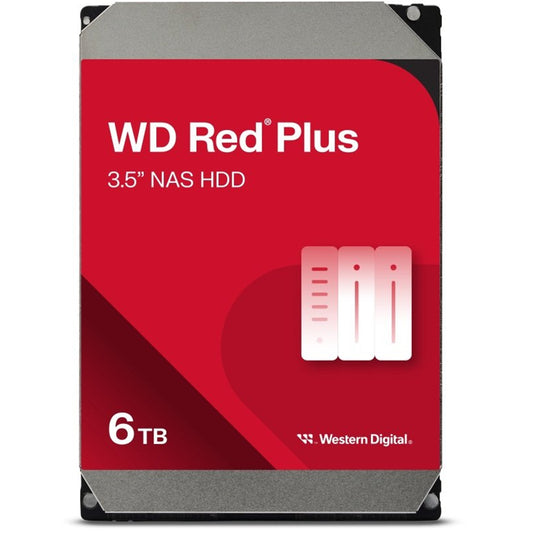 WD Red Plus WD60EFPX 6TB 3.5" 256MB Cache SATA III NAS Internal Hard Drive - PC Gear UK