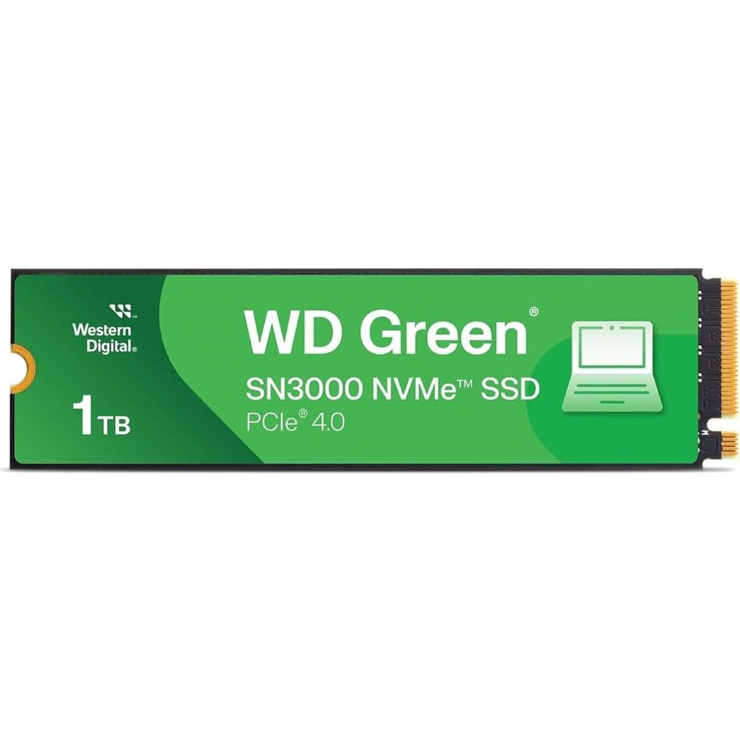 WD Green SN3000(WDS100T4G0E-00CPSO) 1TB NVMe SSD, M.2 Interface, PCIe Gen4, 2280, Read 5000MB/s, Write 4200MB/s, 3 Year Limited Warranty, M.2 2280