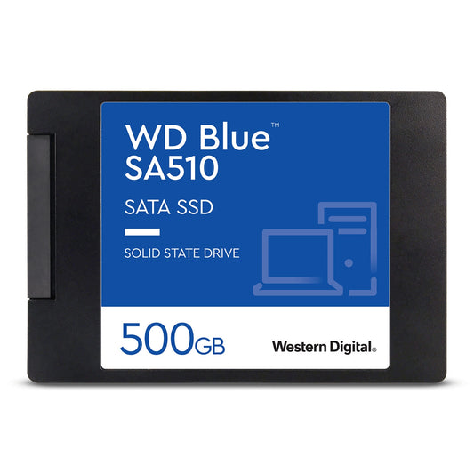 WD Blue (WDS500G3B0A) SA510 500GB 3D NAND 2.5" SATA SSD - PC Gear UK