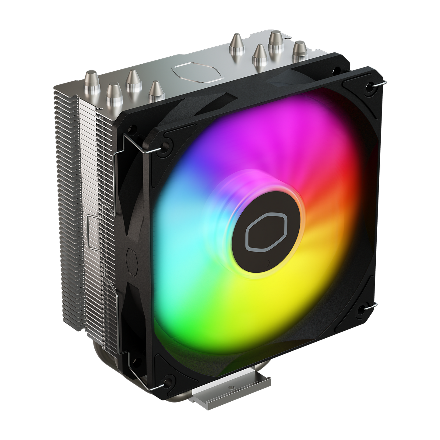 Cooler Master Hyper 212 Spectrum V3 CPU Air Cooler, 120mm ARGB PWM Fan, 4 Heat Pipes, 152mm Height, Intel LGA1700/1200 & AMD AM4/AM5