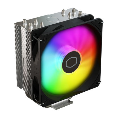 Cooler Master Hyper 212 Spectrum V3 CPU Air Cooler, 120mm ARGB PWM Fan, 4 Heat Pipes, 152mm Height, Intel LGA1700/1200 & AMD AM4/AM5