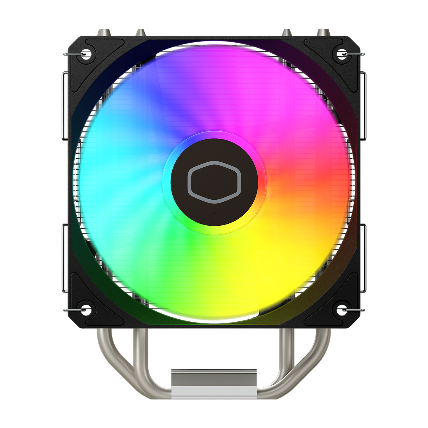 Cooler Master Hyper 212 Spectrum V3 CPU Air Cooler, 120mm ARGB PWM Fan, 4 Heat Pipes, 152mm Height, Intel LGA1700/1200 & AMD AM4/AM5