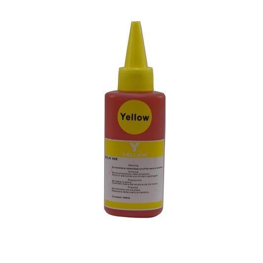 InkLab Universal Refill Ink For Brother/Canon/Epson Yellow 100ml - PC Gear UK