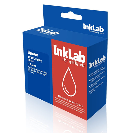 InkLab 29 XL Epson Compatible Black Replacment Ink - PC Gear UK