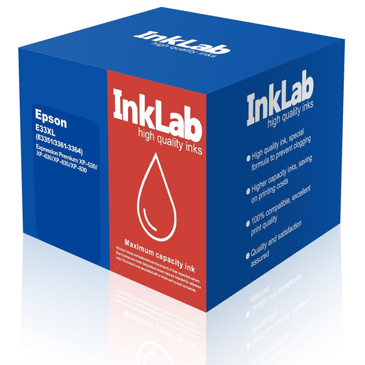 InkLab 33 XL Epson Compatible Multipack Replacment Ink - PC Gear UK