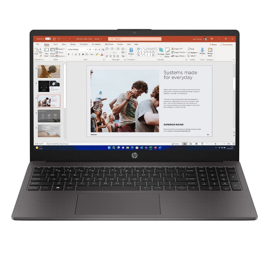 HP 255 G10 B39RBAT#ABU Laptop, 15.6 Inch Full HD 1080p Screen, AMD Ryzen 3 7330U, 8GB RAM, 256GB SSD, AMD Radeon, Windows 11 Home - PC Gear UK