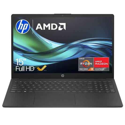 HP 15-fc0045sa Laptop, 15.6 Inch Full HD 1080p Screen, AMD Ryzen 3 7320U, 8GB RAM, 256GB SSD, AMD Radeon Graphics, Windows 11 Home