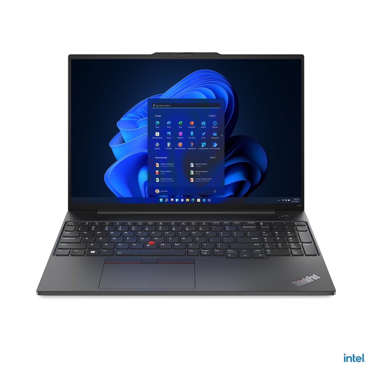 Lenovo ThinkPad E16 Laptop, 16 Inch WUXGA 1920x1200, Intel Core i3-1315U Processor, 8GB RAM, 256GB SSD, Intel UHD Graphics Graphics, Windows 11 Pro, Intel� SoC Platform