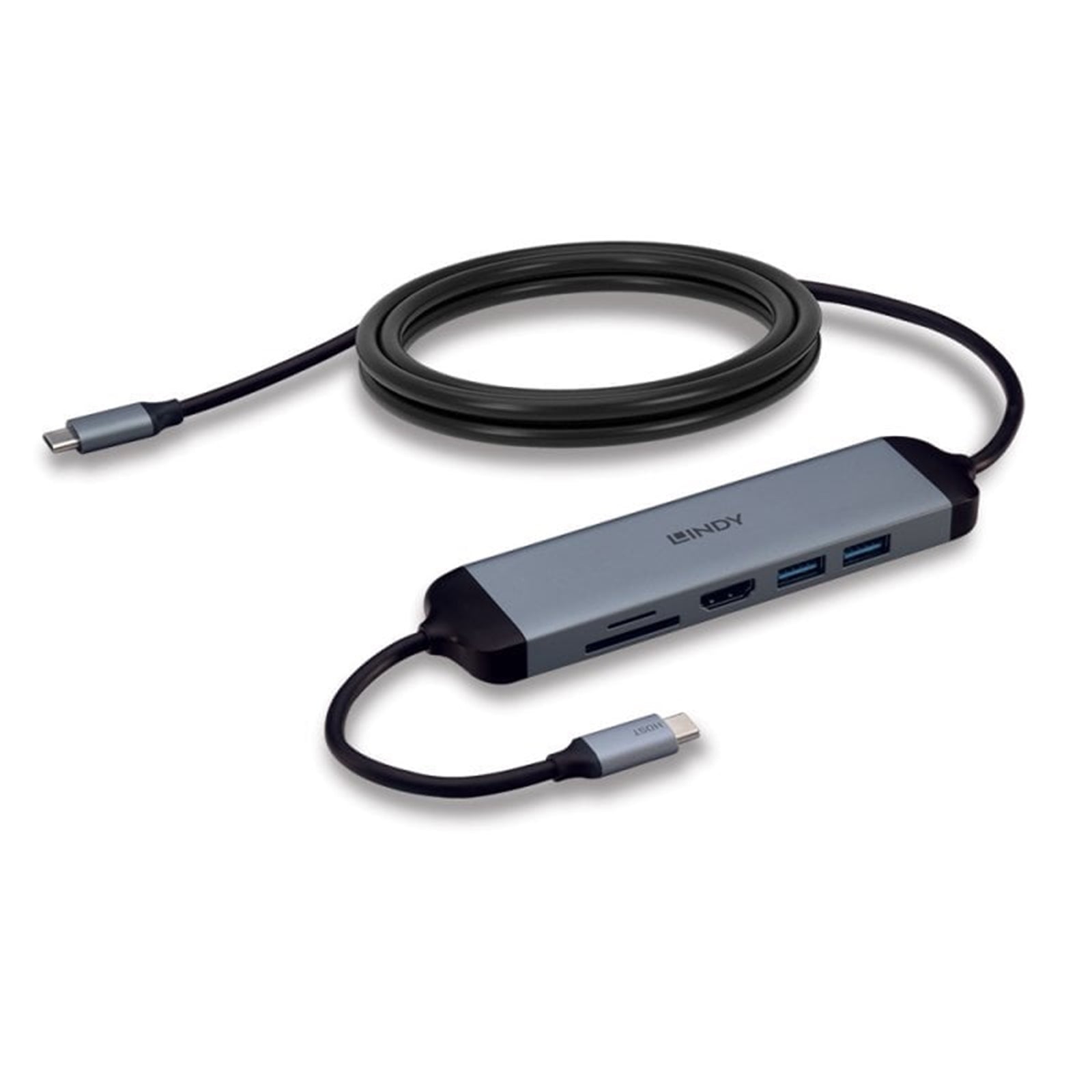 Lindy DST-Micro 140 Laptop Docking Station with USB-C, 1x 4K HDMI and Pass-Through Charging - PC Gear UK