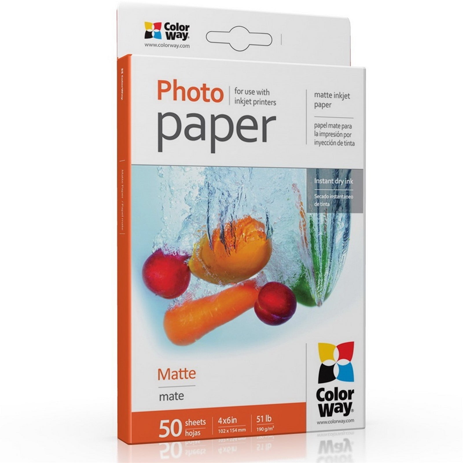 ColorWay Matte 6x4 190gms Photo Paper 50 Sheets - PC Gear UK