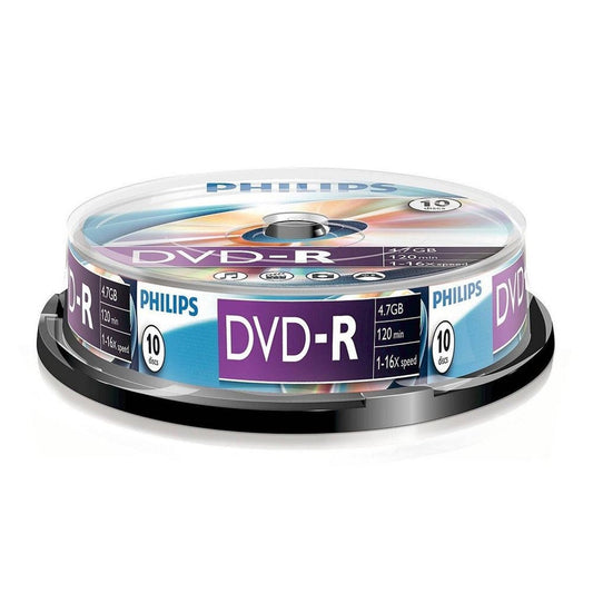 Philips DVD-R 16X 10 PK Spindle - PC Gear UK