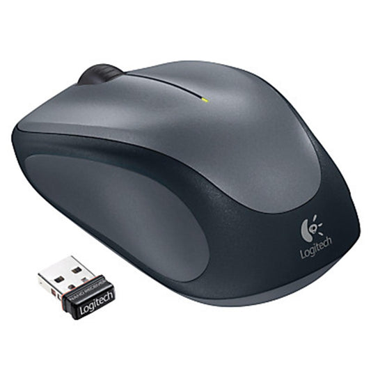 Logitech M235 Black and Grey Wireless Compact Design Optical Mouse - PC Gear UK