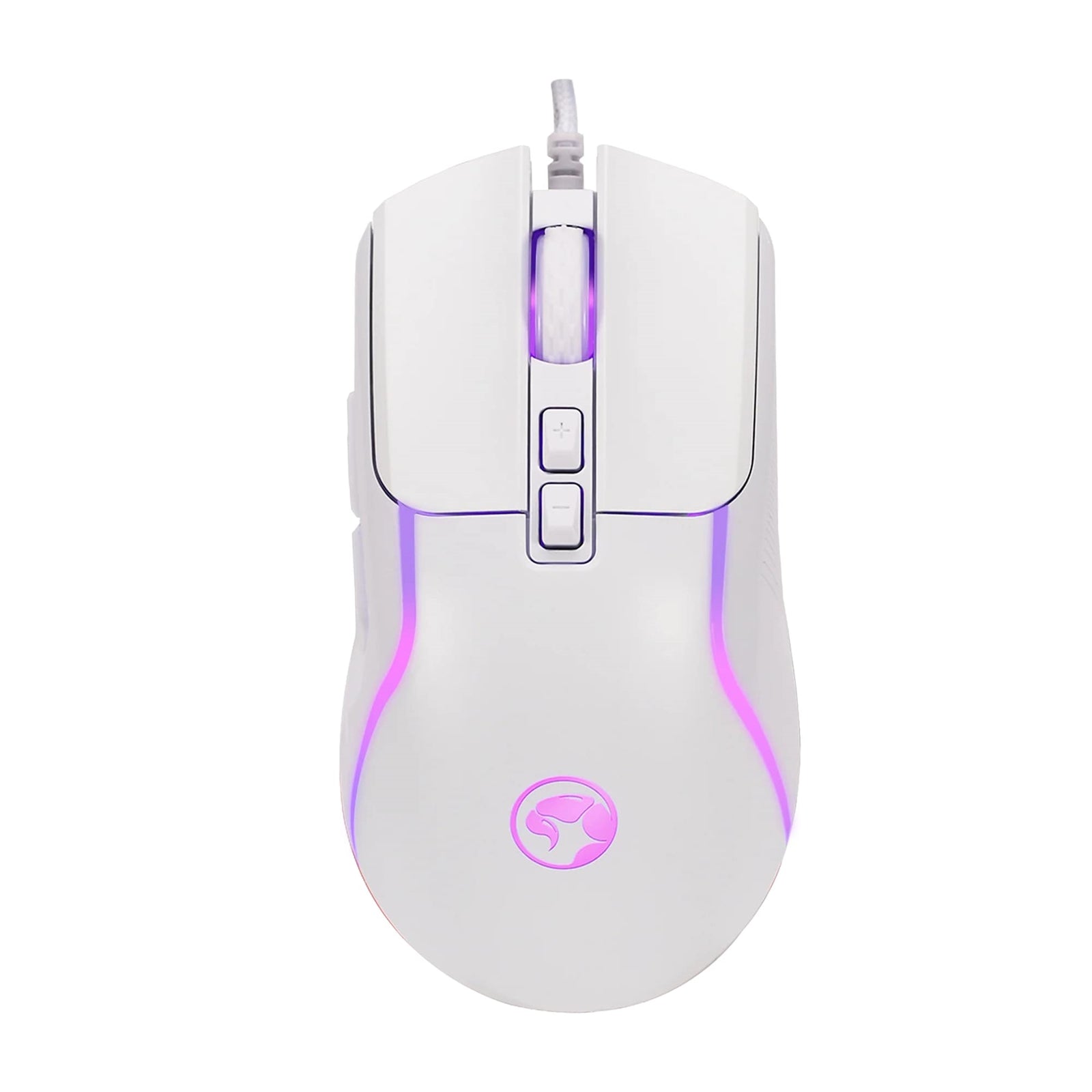 Marvo Scorpion M292 Capo 20 USB RGB Programmable Gaming Mouse (White) - PC Gear UK
