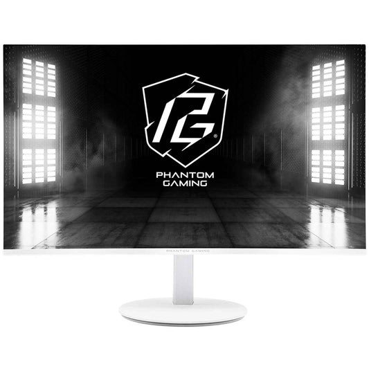 ASRock Phantom Gaming PG27FFS2E-W 27 Inch FHD (1920 x 1080) Flat IPS Gaming Monitor, 240Hz, 1ms (MPRT) Response Time, 2 x HDMI 2.1; 1 x DisplayPort 1.2, 2 x 2W Speakers, Tilt, Swivel, Height, Pivot Adjustment - White