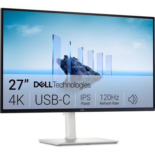 Dell Plus S2725QC 27 Inch, IPS 4K UHD (3840 x 2160), 16:9, 120Hz 8ms Response Time, FreeSync Premium, HDMI, USB-C Monitor