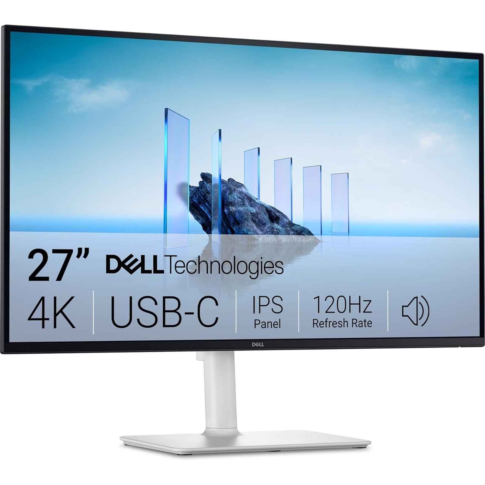 Dell Plus S2725QC 27 Inch, IPS 4K UHD (3840 x 2160), 16:9, 120Hz 8ms Response Time, FreeSync Premium, HDMI, USB-C Monitor