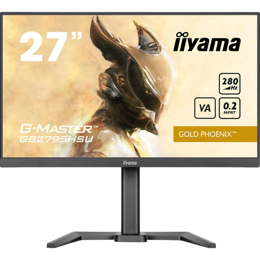 iiyama G-MASTER GB2795HSU-B1 27 inch IPS Monitor, Full HD, 0.2ms, HDMI, DisplayPort, HDCP, USB Hubx4, Freesync, 280Hz, Speakers, Black, Internal PSU, Height Adjust, Pivot, VESA - PC Gear UK