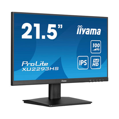 iiyama PROLITE XU2293HS-B6 22 inch IPS Monitor, Full HD, 1ms, HDMI, DisplayPort, Freesync, 100Hz, Speakers, Black, Internal PSU, VESA - PC Gear UK