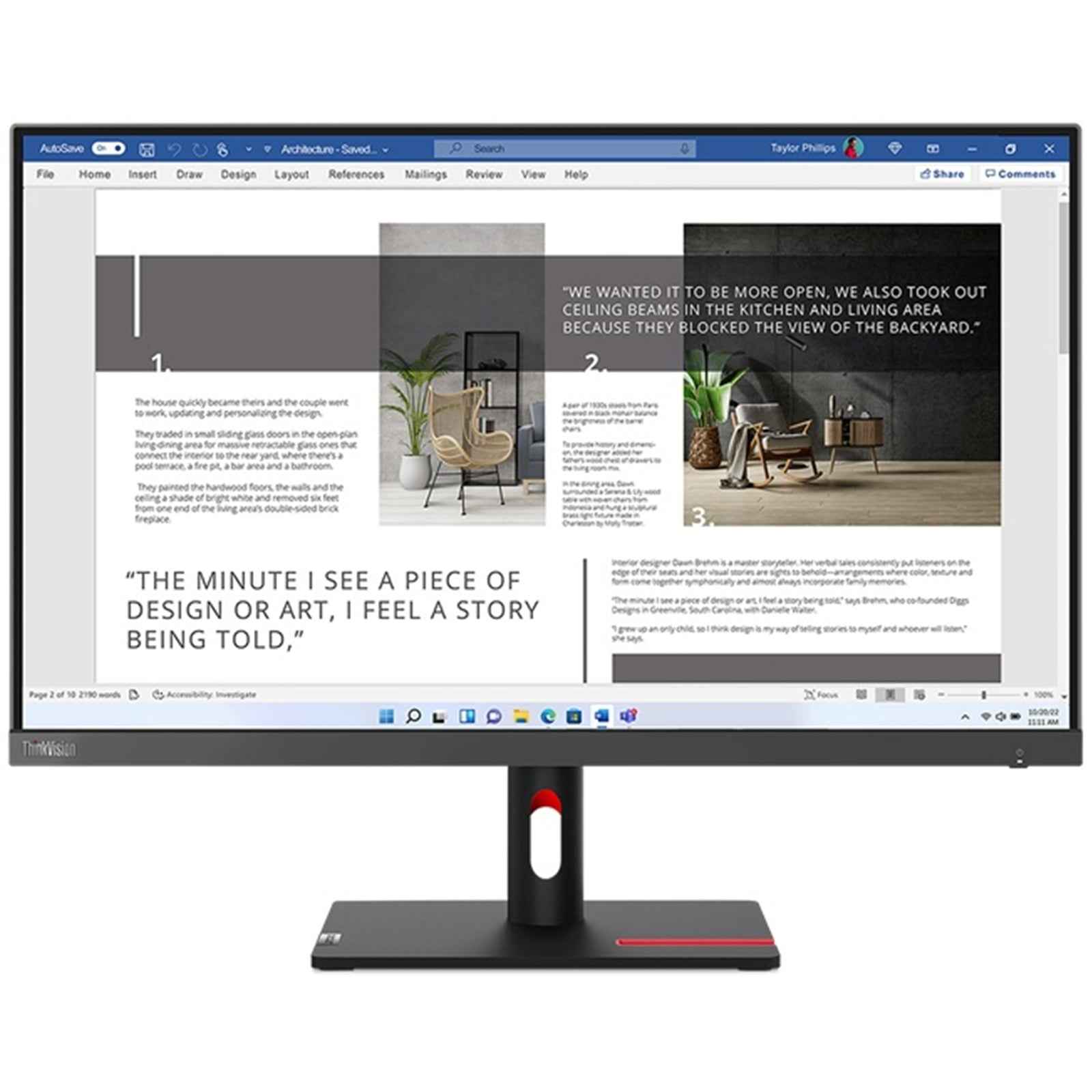 Lenovo ThinkVision S27i-30, 27 Inch, Full HD (1920 x 1080), 100Hz, 4ms, 16:9, IPS, WLED Monitor, HDMI, VGA, Tilt Adjustable, 3 Year Warranty