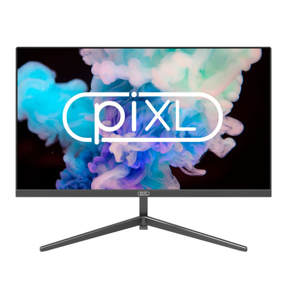 piXL CM215F17 21.5 Inch Frameless Monitor, Slim Design, 5ms Response Time, 75Hz Refresh Rate, Full HD 1920 x 1080, VGA / HDMI, 16.7 Million Colour Support, Black Finish - PC Gear UK