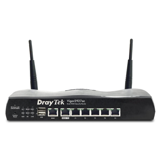 DrayTek V2927LAC-K Vigor 2927Lac Wireless 5 AC High Speed Gigabit Firewall 4G/LTE Integrated Modem Router - PC Gear UK