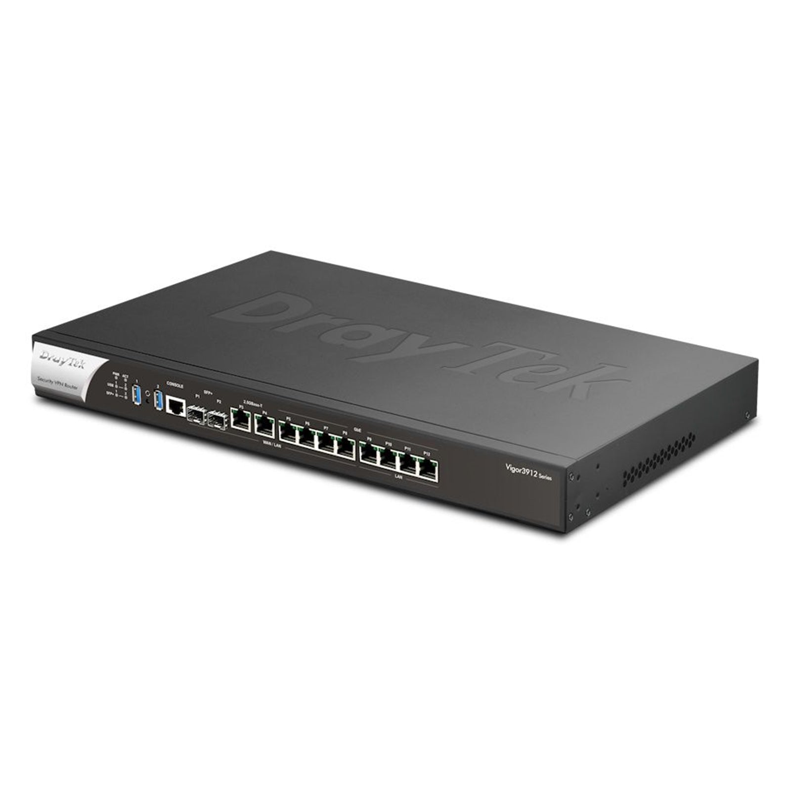 DrayTek V3912S-K Vigor 3912S Wired 12.5Gb Enterprise Grade Multi-WAN Firewall Router with 256GB SSD for Linux Applications - PC Gear UK