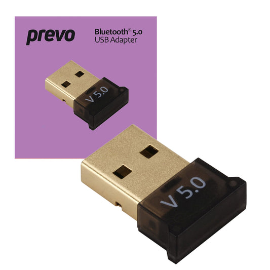 Prevo USBBT Bluetooth 5.0 USB Adapter - PC Gear UK