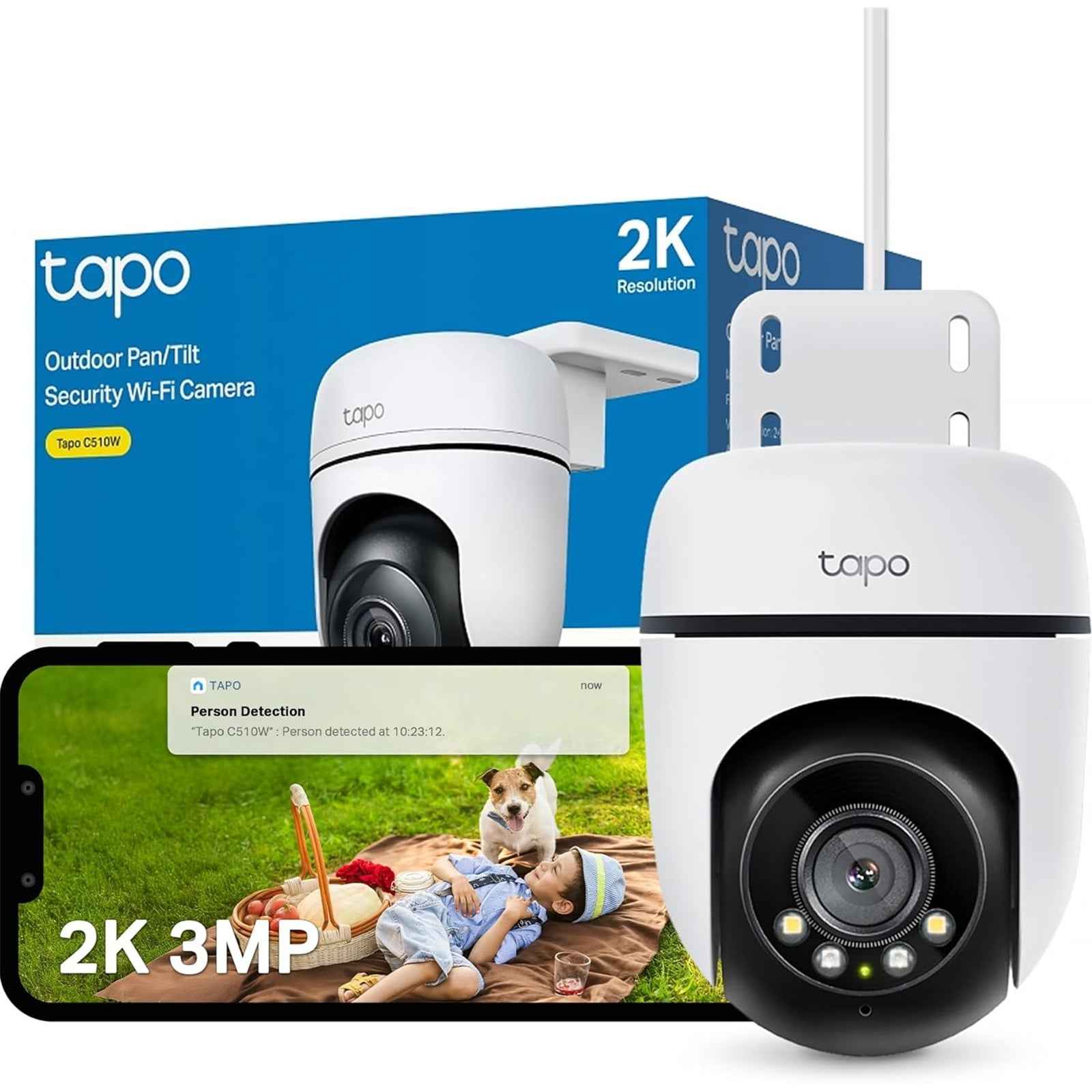 TP-Link Tapo C510W Outdoor Pan/Tilt Security Wi-Fi Camera