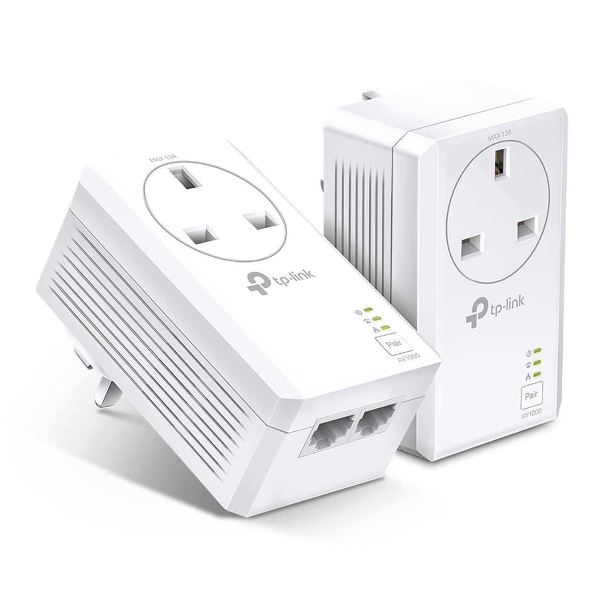 TP-Link TL-PA7027P KIT AV1000 2-Port Gigabit Passthrough Powerline Starter Kit