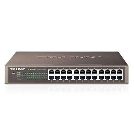 TP-Link TL-SG1024D 24-Port Metal Gigabit Desktop/Rackmount Network Switch - PC Gear UK