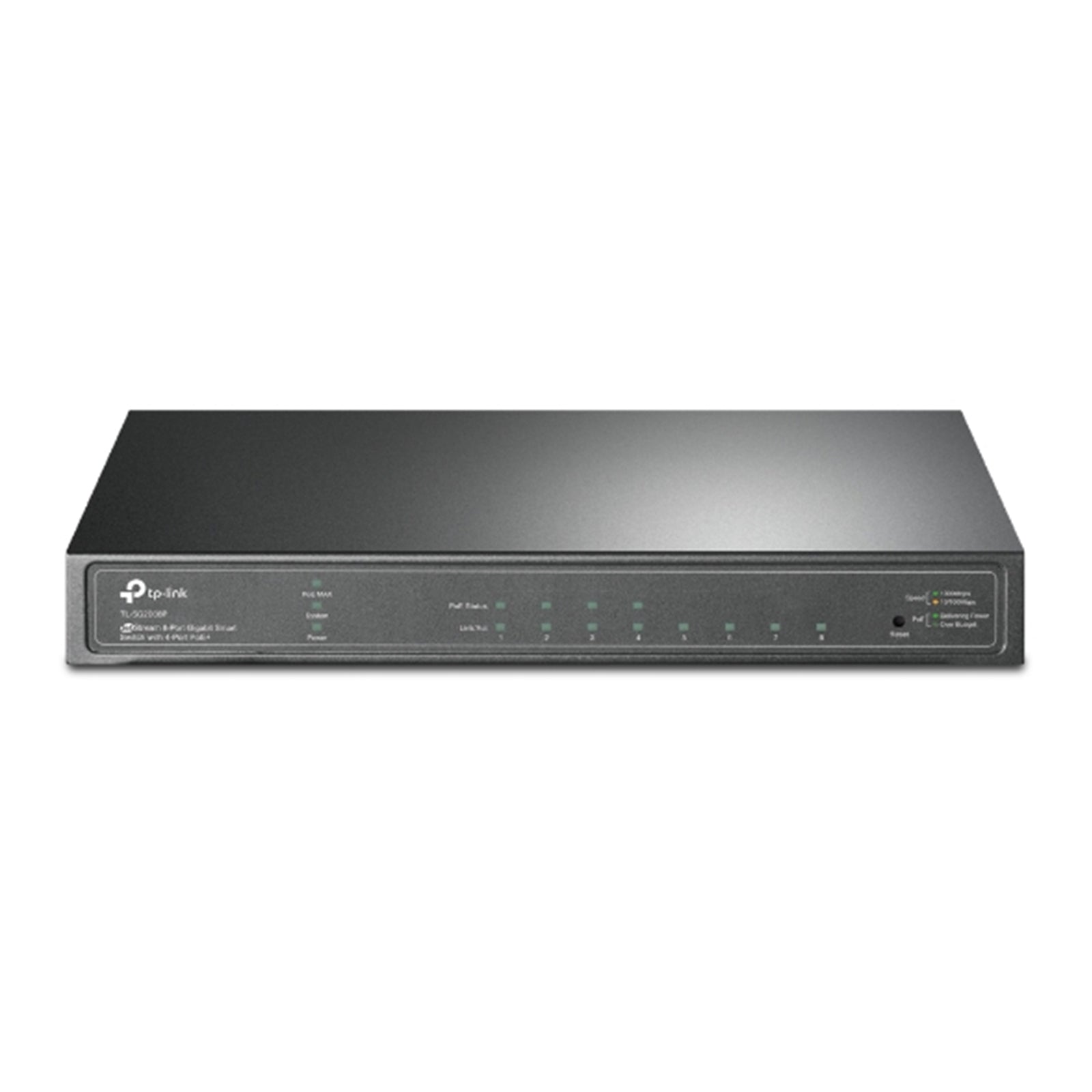 TP-Link JetStream TL-SG2008P 8-Port Metal Gigabit Smart Switch with 4-Port PoE+ (62W) - PC Gear UK