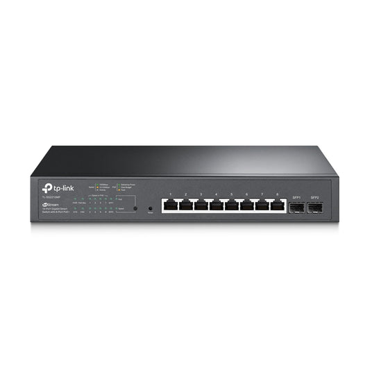 TP-Link JetStream TL-SG2210MP 10-Port Metal Gigabit Smart PoE Switch with 8-Port PoE+ (150W) - PC Gear UK