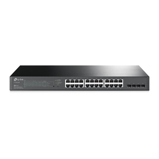 TP-Link JetStream TL-SG2428P 28-Port Metal Gigabit Smart PoE Switch with 24-Port PoE+ (250W) - PC Gear UK