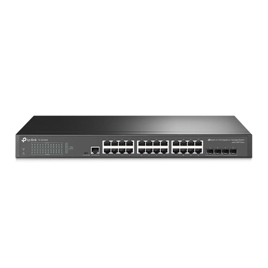 TP-Link JetStream TL-SG3428 24-Port Metal Gigabit L2+ Managed Switch with 4 SFP Slots - PC Gear UK