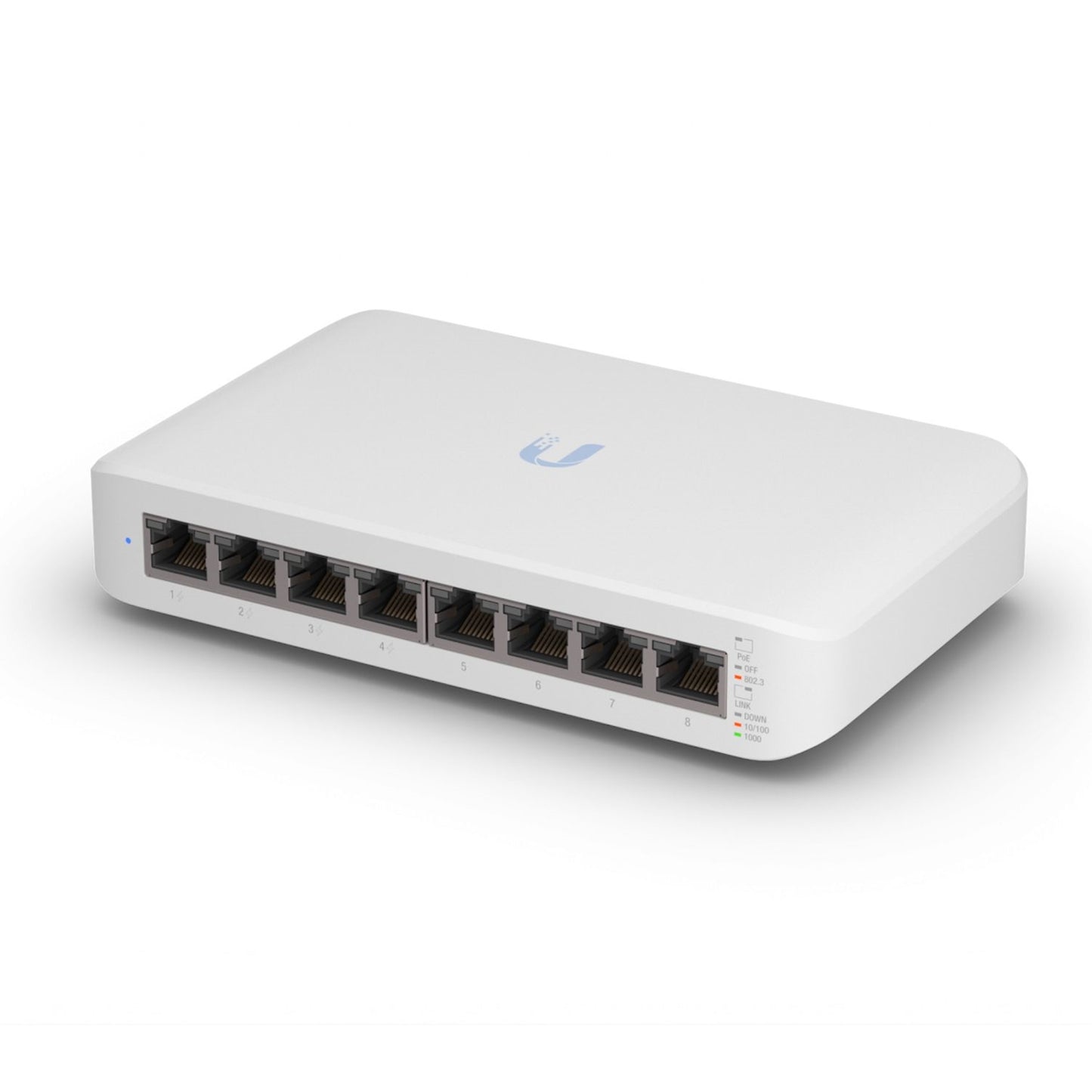 Ubiquiti USW-LITE-8-POE UniFi Switch Lite 8 Port Gigabit Managed Switch with 4 POE+ Ports (UK Plug) - PC Gear UK