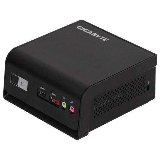 Gigabyte BRIX (GB-BTIP-N150) Barebone Kit, Intel N150 3.6GHz Quad Core CPU, 1 x DDR5 SO-DIMM Slot, 2 x M.2-2280 Slot, 1 x M.2-2230 slot, 1 x 2.5 Inch SATA Slot, Wi-Fi 5 & Bluetooth 5.0 - PC Gear UK