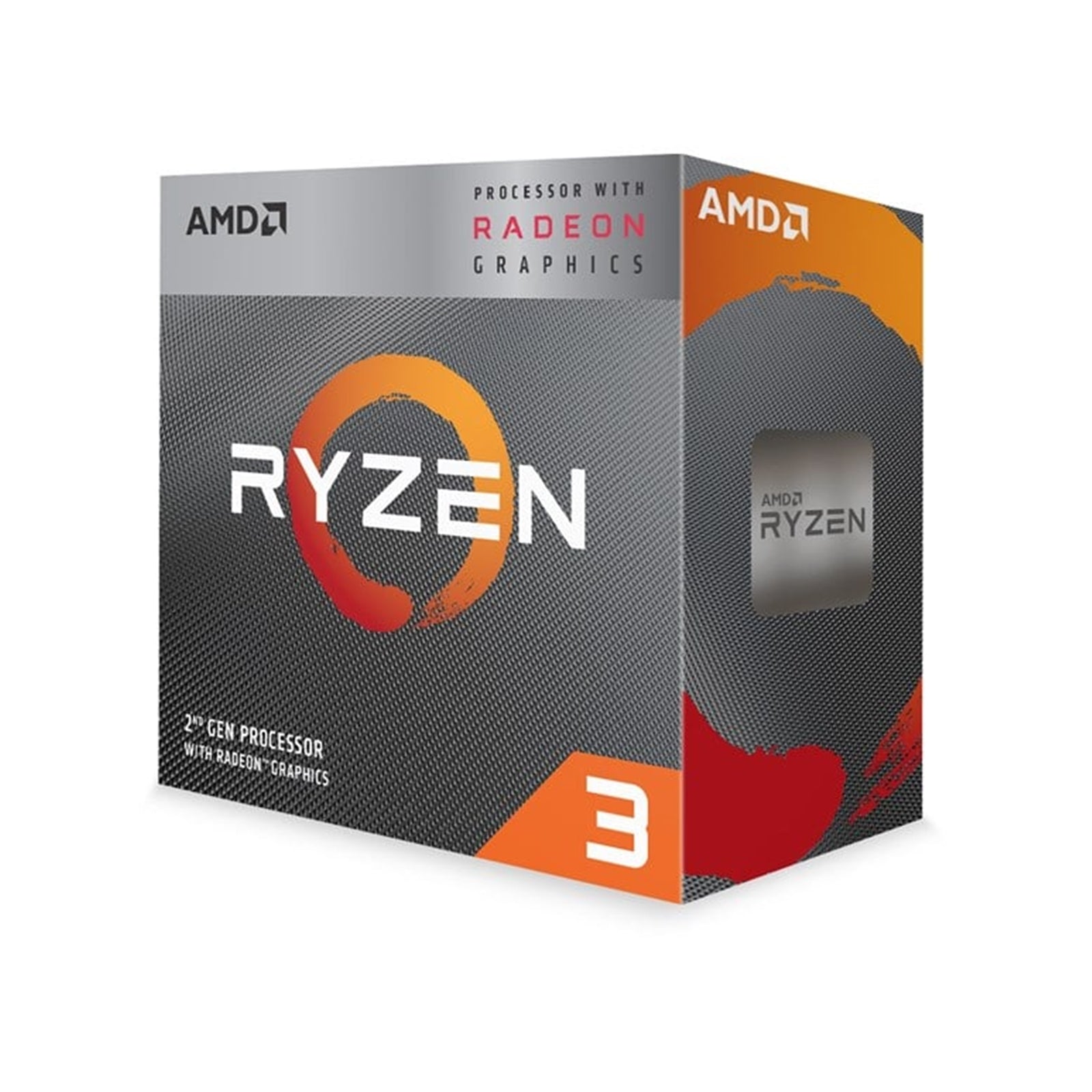 AMD Ryzen 3 3200G 4 Core AM4 Processor 3.8GHz up to 4.0GHz Boost, 6MB Cache, 65W, with Wraith Stealth Cooler, Radeon Vega 8 Graphics - PC Gear UK