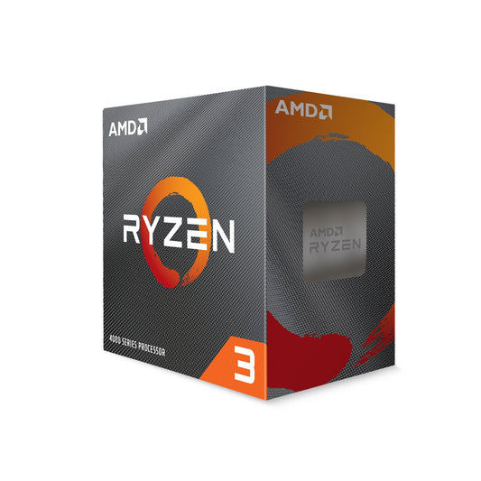 AMD Ryzen 3 4100 4 Core AM4 Processor, 8 Threads, 3.8GHz up to 4.0GHz Boost, 6MB Cache, 65W, with Wraith Stealth Cooler, No Graphics - PC Gear UK