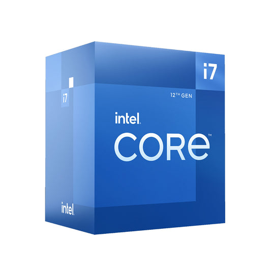 Intel, Intel Core i7 12700 12 Core Processor, 20 Threads, 2.1GHz up to 4.9GHz Turbo Alder Lake Socket LGA 1700 25MB Cache, 65W, Maximum Turbo Power 180W, Intel UHD 730 Graphic, LGA1700