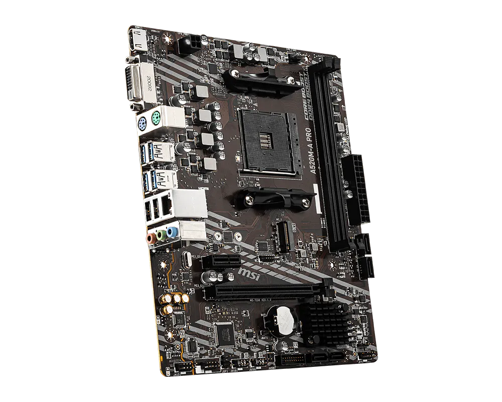 MSI A520M-A PRO AMD AM4 Micro-ATX Motherboard