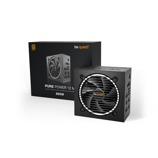 be quiet! Pure Power 12 M 850W 80 PLUS Gold PSU, ATX 3.0 Power Supply with 120mm Fan - PC Gear UK