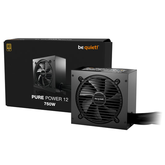 be quiet! 750W PURE POWER 12, 80 PLUS Gold, ATX 3.1 compliant and PCIe 5.1 compatible,10-year manufacturer's warranty - PC Gear UK