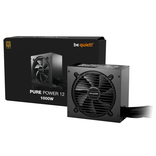 be quiet! 1000W PURE POWER 12, 80 PLUS Gold, ATX 3.1 compliant and PCIe 5.1 compatible,10-year manufacturer's warranty - PC Gear UK