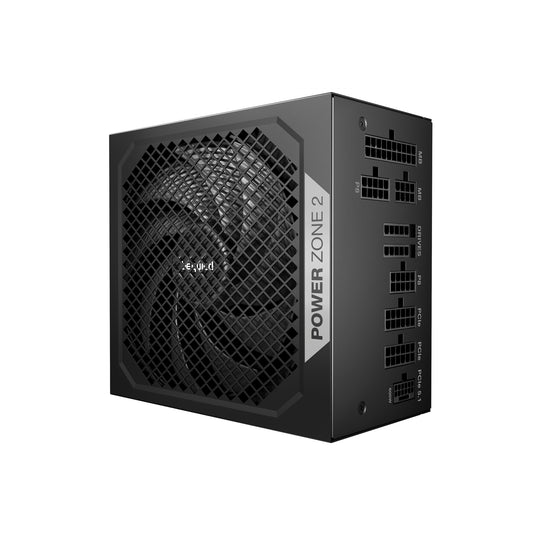 be quiet! Power Zone 2 750W PSU - 80 PLUS Platinum, Semi-Passive Cooling, Pure Wings 3 Fan, PCIe 5.1/ATX 3.1 Compatibility, 10-Year Warranty - PC Gear UK