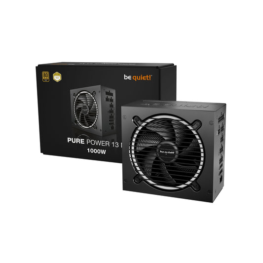 be quiet! Pure Power 13 M 1000W is ATX 3.1 compliant and PCIe 5.1 compatible, 10-year manufacturer's warranty., ATX 3.1 (EPS 12V v2.92)