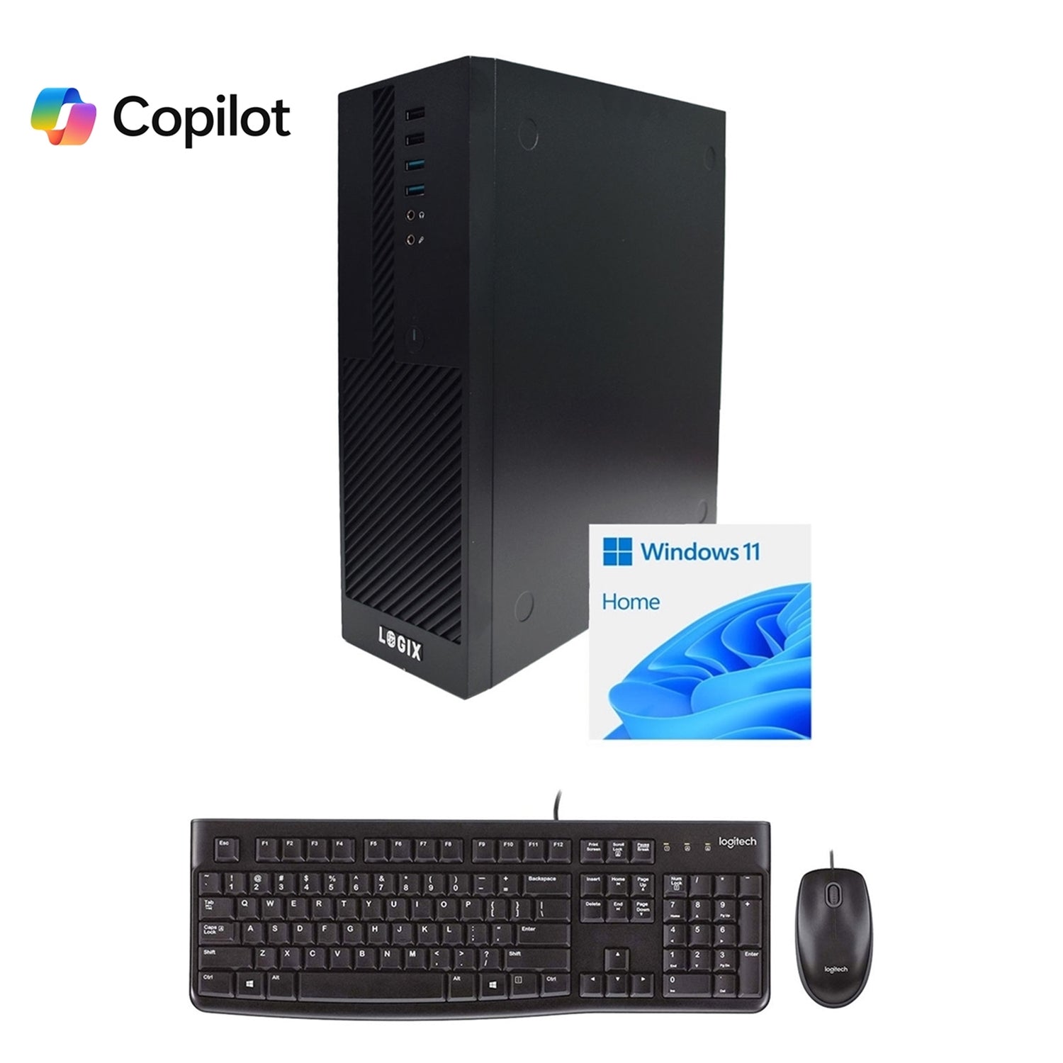 LOGIX 14th Gen Intel Core i7 20 Core Small Form Factor SFF Home / Office PC with 16GB RAM, 1TB SSD, Wi-Fi 6 + BT, Windows 11 Home, Keyboard, Mouse & 3 Year Warranty - PC Gear UK