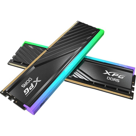 Adata XPG Lancer Blade RGB DDR5 6400MHz CL32 32GB (2x16GB) PC5-51200 RAM 288-Pins UDIMM Desktop Memory Kit Black Heatsink(AX5U6400C3216G-DTLABRBK) - PC Gear UK